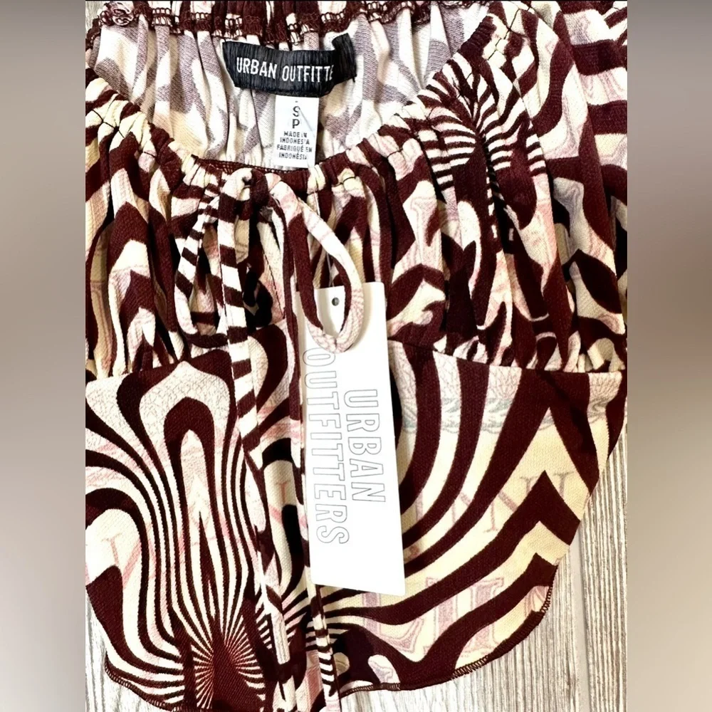 NEW! URBAN OUTFITTERS CROP TOP Stretchy NWT Spring Summer Size Small Festival - Picture 4 of 11
